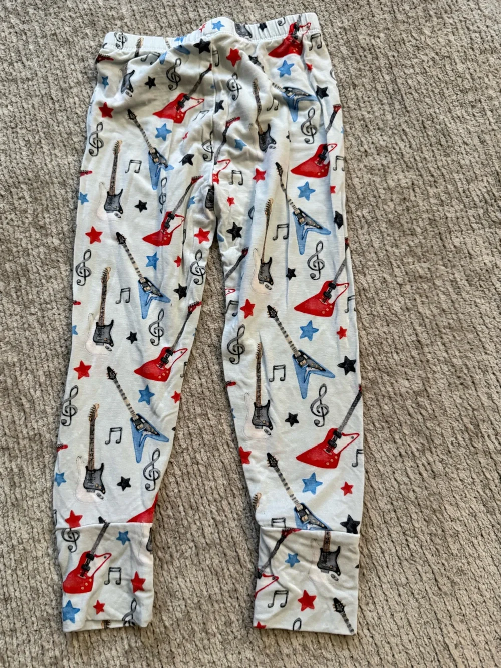 Lev Baby Bamboo Pajama Set Guitars Stars‎ Music Print 2T Rockstar